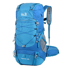 Weikani 65L Water-resistant Hiking Backpack with Cover Outdoor Sport Travel Daypack for Camping Climbing Mountaineering