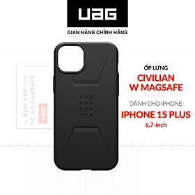 Ốp Lưng Chống Sốc UAG Civilian Hỗ Trợ Sạc Magsafe Cho iPhone 15 Plus [6.7 INCH] Hàng chính hãng