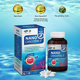 Viên uống bổ sung canxi, vitamin D3 NANO CANXIMIN-F- 30 viên