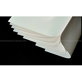 Giấy nhựa trắng mờ (White matte PET) dầy 150 khổ 32x47