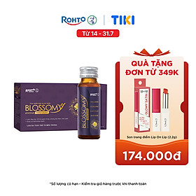 Nước uống collagen thảo dược giúp đẹp da, hỗ trợ ngủ ngon Blossomy Premium lốc 10 chai x 50ml