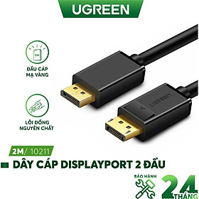 Mua Dây cáp DisplayPort 2 đầu đực tốc độ 21.6Gbps UGREEN DP102 - Hàng Nhập Khẩu