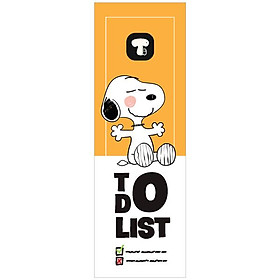 Sổ Tay Nhắc Việc To Do List Kẻ Ngang 160 Trang 80gsm - Tube TB0007 - Cún Snoopy