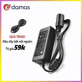 Bộ Chuyển Đổi Nguồn Điện 220V sang 12V Tẩu Sạc Ô Tô - Nhỏ Gọn Tiện Lợi Dễ Dàng Sử Dụng ( Dành Cho Quạt Mini Ô Tô, Tủ Lạnh Ô Tô, Máy Hút Bụi Ô Tô, Máy Bơm Lốp, Máy Sưởi Ô Tô,....)
