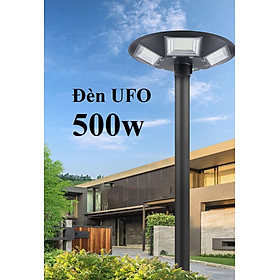 Mua Đèn năng lượng mặt trời UFO 500W 5 Khoang Vỏ nhựa ABS Tấm pin liền Cảm biến chuyển động  Ánh sáng trắng- 500WUFO