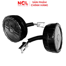 Bộ bánh phụ xe 14 inch (Có sắt) dành cho xe đạp Nhựa Chợ Lớn