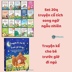 Sách - Set 20 Quyển Truyện Cổ Tích Ngẫu Nhiên Hay Cho Bé +Truyện Kể Cho Bé Trước Giờ Đi Ngủ