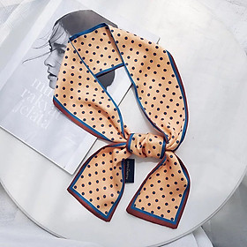 Khăn lụa thắt nơ công sở khăn quấn túi xách thời trang - Mã LUDA18