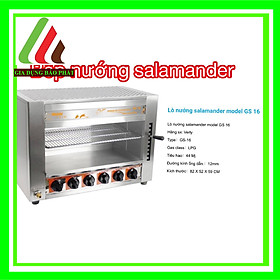 Mua Lò Nướng salamander 4 họng 6 họng  Bảo hành 12 tháng  họng gang đúc siêu bền