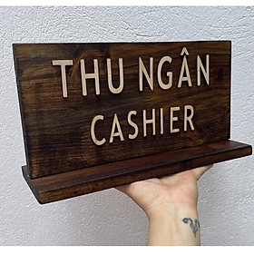 Mua Biển Bảng Gỗ Thu Ngân  Thanh Toán Để Bàn Góc Decor