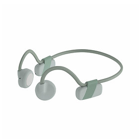 Tai nghe BH318 Bluetooth 5.0 Bone Conduction không dây thể thao chống thấm mồ hôi có Mic Earbuds -Màu xanh lá