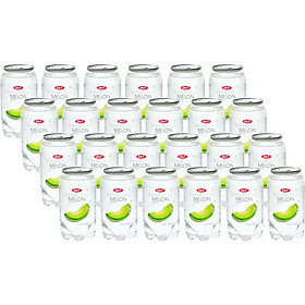 Nước Sparkling OKF Vị Dưa Lưới Lon 350ml Thùng 24 Chai (350ml x 24)
