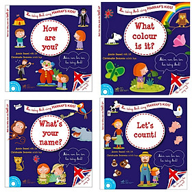 [Download Sách] Combo Sách Thiếu Nhi Học Tiếng Anh Cho Tuổi 4+ (Trọn bộ 4 Cuốn): What's Your Name?, How Are You?, What colour is it?, Let's Count ! (Tặng kèm Bookmark thiết kế) - Học Tiếng Anh Cùng HARRAP'S KIDS!