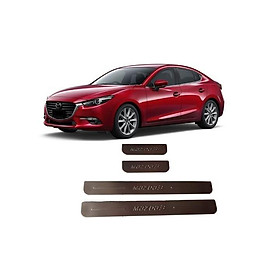 BỘ NẸP BƯỚC CHÂN NGOÀI INOX DÀNH CHO XE MAZDA 3 - 2019