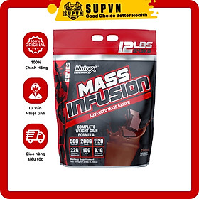 Mass Infusion Nutrex 12lbs - Sữa tăng cân hấp thu tốt cho người gầy kén ăn