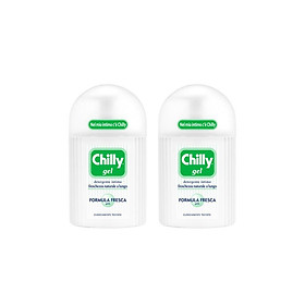 Combo 2 Dung dịch vệ sinh phụ nữ Chilly Gel - Se se lạnh, bùng tươi mát - số 1 tại Italy - (200ml/chai)