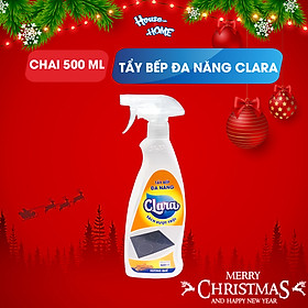 Tẩy dầu mỡ nhà bếp đa năng Clara hương gừng quế chai 500ml