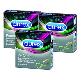 Bộ 3 Hộp Bao Cao Su Durex Performa 3S