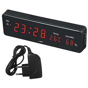 LED Digital Alarm Clock Electronic Clock With Temperature Hygrometer