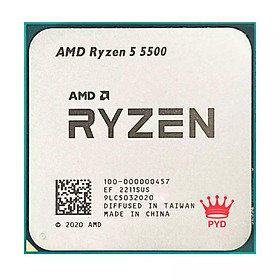 Bộ xử lý CPU AMD Ryzen 5 5500 R5 5500 3,6 GHz 6 nhân 12 luồng 7NM L3=16M 100-000000457 Ổ cắm AM4