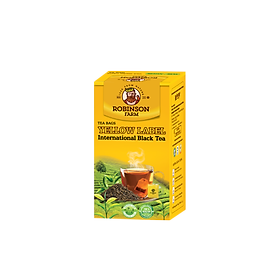 Trà Đen Túi Lọc Nhãn Vàng Organic - Robinson Farm (Hộp 20 túi x 2g)