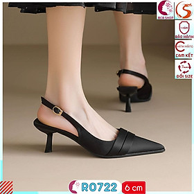 Giày Công Sở Nữ Style Mới Cao Gót 6p RO722 ROSATA tại BCASHOP - Sang - Xịn - Êm - Tôn Chân - Tôn Dáng