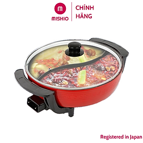 Nồi lẩu điện 2 ngăn Mishio MK112 5L - Hàng chính hãng