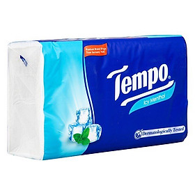 Khăn Giấy Rút Tempo Icy Menthol 4 Lớp 90 tờ