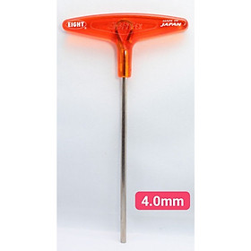 Lục giác chữ T đầu bằng size 4mm 018-4H Eight Nhật Bản