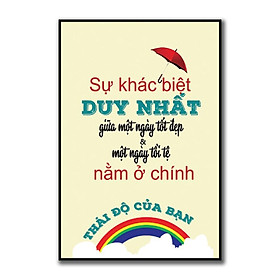 Tranh động lực văn phòng, tranh slogan, tranh treo văn phòng tạo động lực làm việc 35x50cm