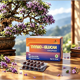 Viên uống Thymo - glucan Kingphar , hộp 30v, tăng cường sức đề kháng