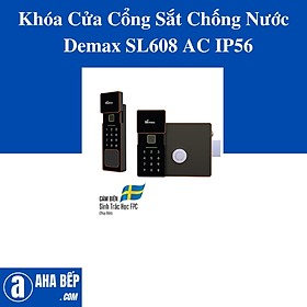 Mua Khóa Cửa Cổng Sắt Chống Nước Demax SL608 AC IP56. Hàng Chính Hãng