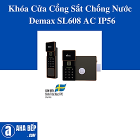 Khóa Cửa Cổng Sắt Chống Nước Demax SL608 AC IP56. Hàng Chính Hãng