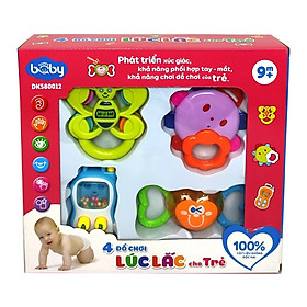 Bộ 4 đồ chơi lúc lắc cho trẻ - dk580012