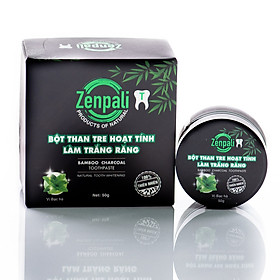 Bột Than Hoạt Tính Làm Trắng Răng Zenpali Hương Bạc Hà