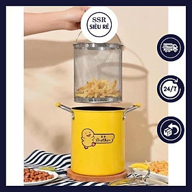 Mua Nồi chiên ngập dầu mini vịt vàng (cao 18cm- kèm rổ inox) (LA164221)
