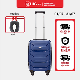 Vali kéo du lịch LUG thương hiệu Aber Chain siêu nhẹ EC01: Nhựa PP chống bể vỡ