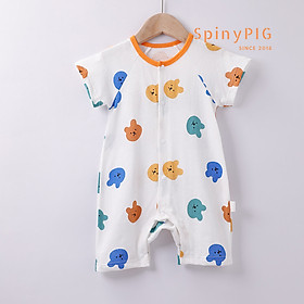 Bộ body cho bé sơ sinh 0-2 tuổi body đùi nhiều màu cotton lỗ mềm mát và thoáng khí cho bé trai bé gái mùa hè