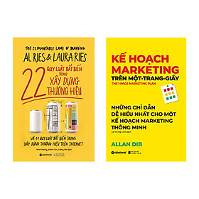 Hình ảnh Combo Kế Hoạch Marketing Trên Một - Trang - Giấy + 22 Quy Luật Bất Biến Trong Xây Dựng Thương Hiệu