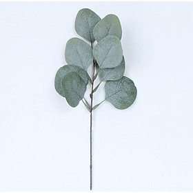 Mua Hoa lá giả - Cành lá bạch đàn cao cấp cao 28cm  lá decor trang trí nhà cửa