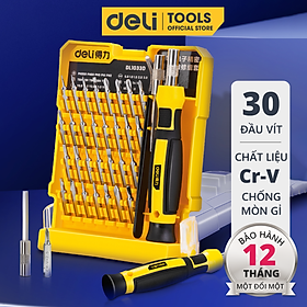 Hình ảnh Bộ Tua Vít Sửa Chữa 20/30 Đầu Vít Đa Chức Năng Deli Cao Cấp - Chất Liệu Siêu Bền, Thiết Kế Gọn Nhẹ Tinh Tế