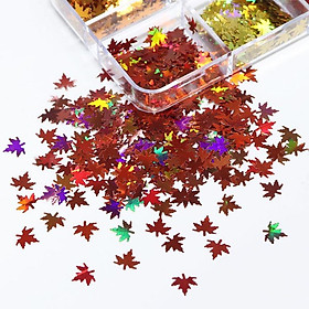 Mua Kim Tuyến Hình Lá Phong 3D Lấp Lánh Trang Trí Resin Handmade - 1