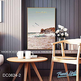 Mua Bộ tranh canvas treo tường trang trí phòng khách phong cảnh châu âu dc.ttph0596