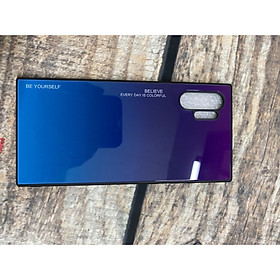 Ốp lưng kính màu Gradient viền dẻo dành cho Samsung Galaxy Note 10 Plus