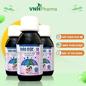 Combo 3 Chai Siro Thảo Mộc SV Cao Kinh Giới - Giảm Ho, Tăng Sức Đề Kháng, Giảm Viêm Đường Hô Hấp