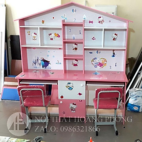 Mua Bàn học sinh đôi - Bàn học nhựa đài loan Hàng cao cấp    Freeship hoả tốc 2h