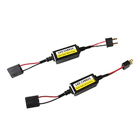 2-4pack 2pcs LED Headlight Canbus Resistor Decoders Canceller H7