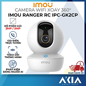 Camera trong nhà Imou Ranger RC 3MP / 4MP / 5MP IPC-GK2CP-3C0W - Gọi điện qua app, phát hiện dáng người AI, loa báo động lớn - Hàng chính hãng