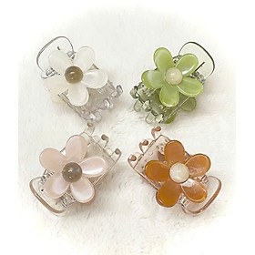 Kẹp tóc càng cua 5R đính hoa chất lượng cao - kẹp trong chất lượng cao