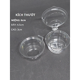 Bịch 50 Hũ Đựng Nước Chấm, Gia Vị, Nước Sốt 2oz 60ml Có Nắp Liền Tiện Lợi